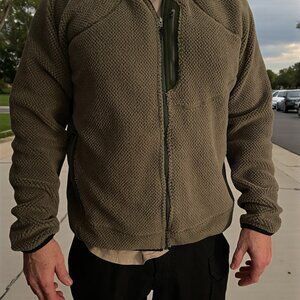 Patagonia MARS R2 Grid Fleece Jacket Military Issue Alpha Green XL USA